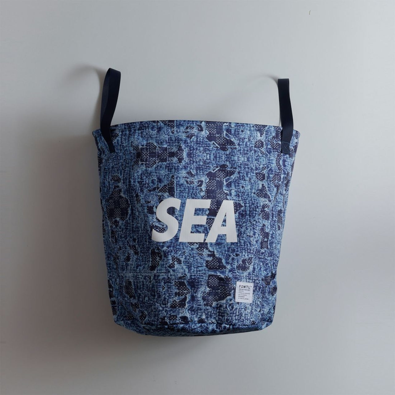 WIND AND SEA  fdmtlキルトバッグ インディゴ Wind and Sea x FDMTL Printed Boro Big Tote Bag | Indigo