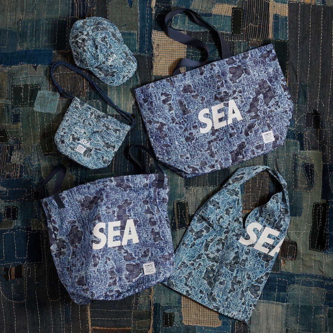 FDMTL × wind and sea あずま袋 WIND AND SEA x FDMTL リバーシブル アズマバッグ PRINTED BORO