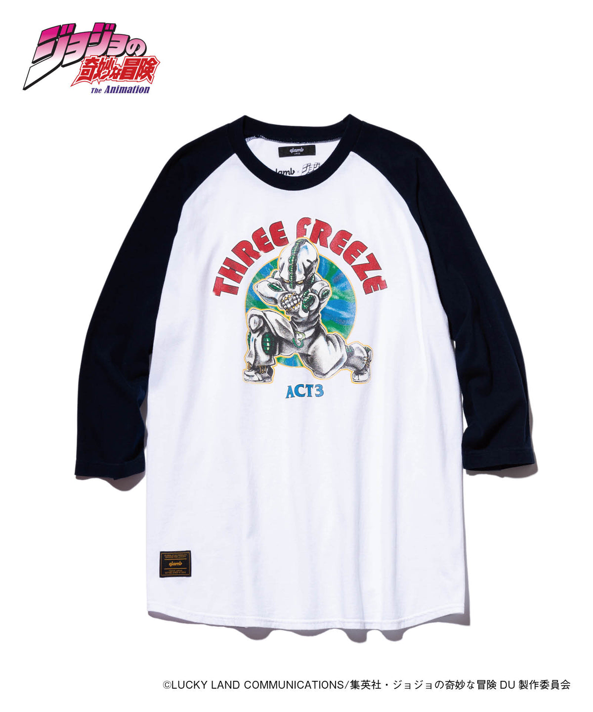 JOJO x glamb エコーズACT3 ラグランTシャツ ACT3 Freeze Raglan