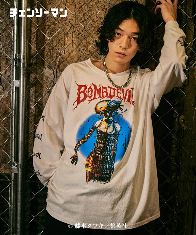 glambグラムチェンソーマンBombDevilLongSleeveTボムデビルロングスリーブTシャツ