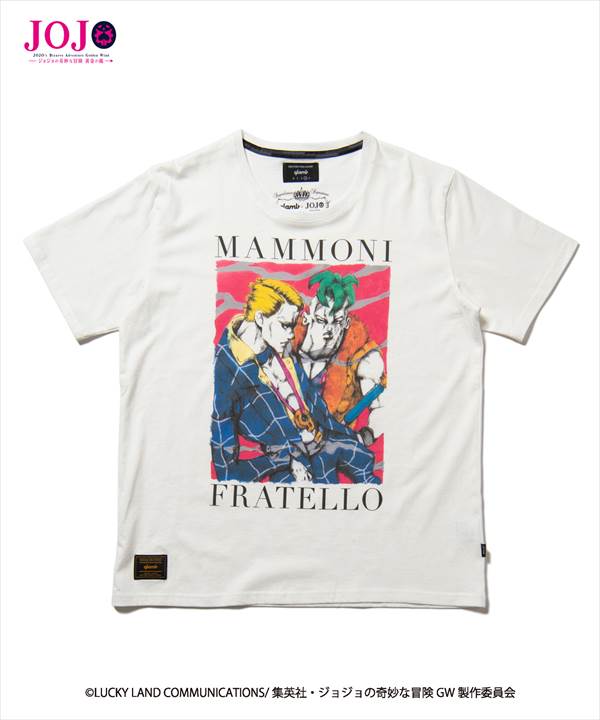ジョジョ　プロシュート兄貴　シャツ　新品　未使用　非売品　限定　特典　Mサイズ glamb・グラム Prosciutto & Pesci T プロシュート&ペッシ Tシャツ