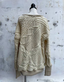 77circa/77サーカcircamakediamondpatchworkfishermansweater