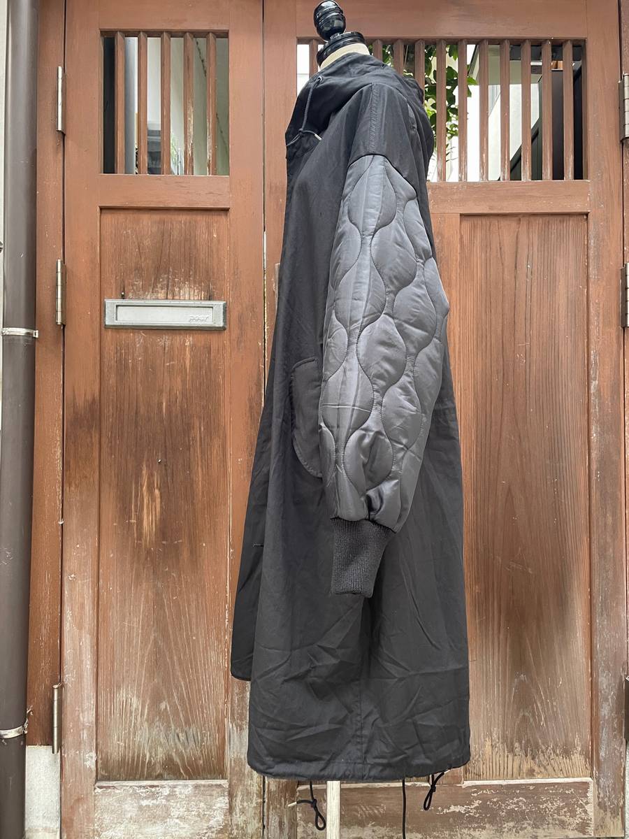 77circa 77サーカ circa make layered m-51 coat ブラック リメイクコート
