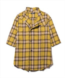 glambグラムStandCollarCheckSHスタンドカラーチェックシャツ